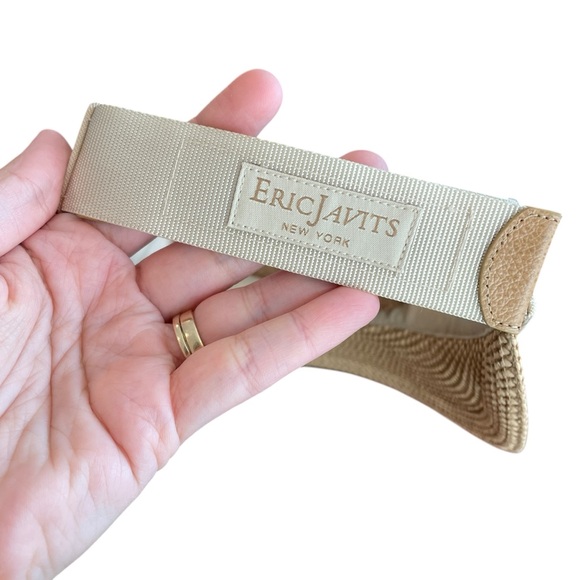 Eric Javits Women's Sun Champ Visor - Squishee Peanut Color - Picture 4 of 10